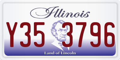 IL license plate Y353796