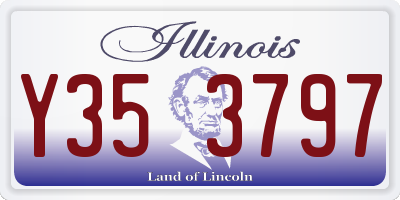 IL license plate Y353797