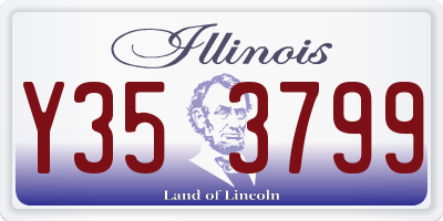 IL license plate Y353799