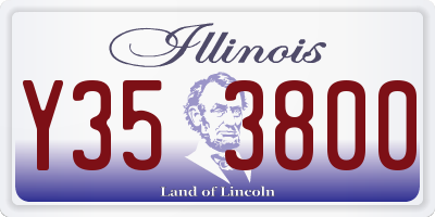 IL license plate Y353800