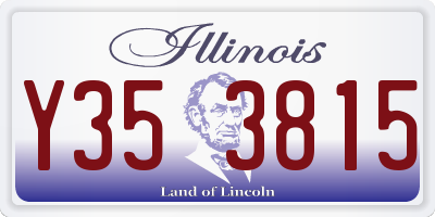 IL license plate Y353815