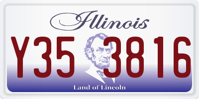 IL license plate Y353816