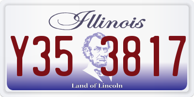 IL license plate Y353817