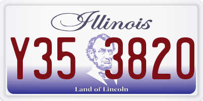 IL license plate Y353820