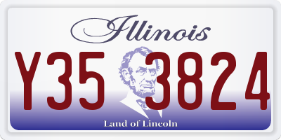 IL license plate Y353824