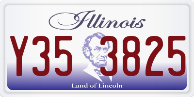 IL license plate Y353825