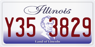 IL license plate Y353829