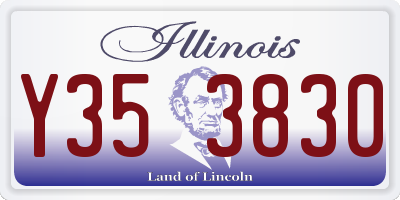 IL license plate Y353830