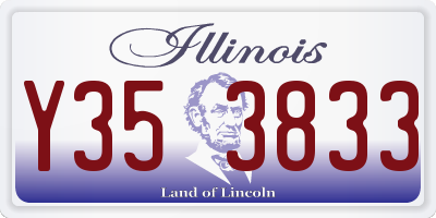 IL license plate Y353833