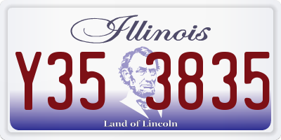 IL license plate Y353835