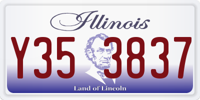 IL license plate Y353837