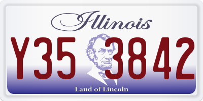 IL license plate Y353842