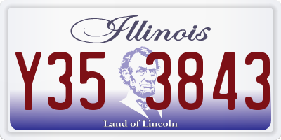 IL license plate Y353843