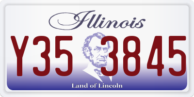 IL license plate Y353845