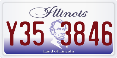 IL license plate Y353846