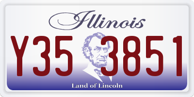 IL license plate Y353851