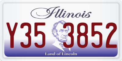 IL license plate Y353852