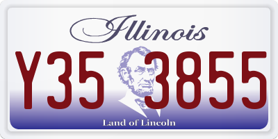 IL license plate Y353855