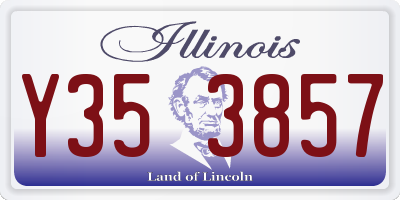 IL license plate Y353857