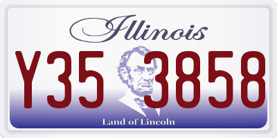 IL license plate Y353858