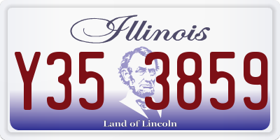 IL license plate Y353859