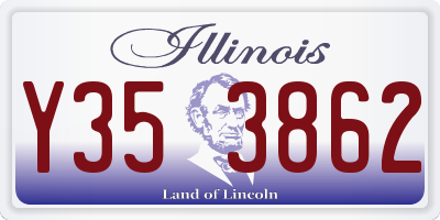IL license plate Y353862