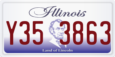 IL license plate Y353863