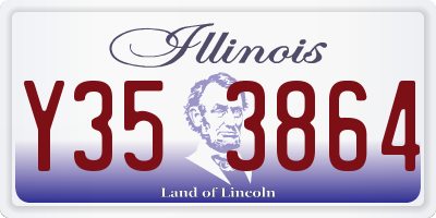 IL license plate Y353864
