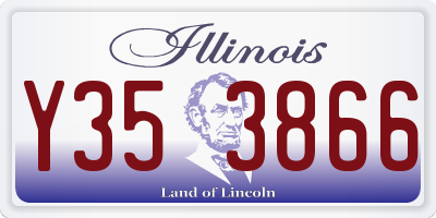 IL license plate Y353866