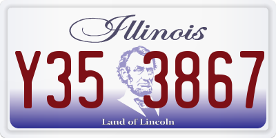 IL license plate Y353867