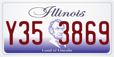 IL license plate Y353869