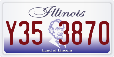 IL license plate Y353870
