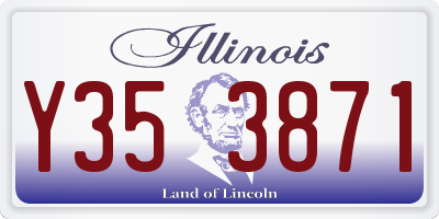 IL license plate Y353871