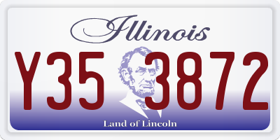 IL license plate Y353872