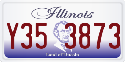 IL license plate Y353873