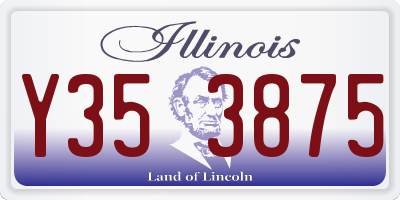IL license plate Y353875