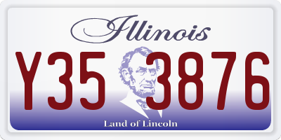IL license plate Y353876