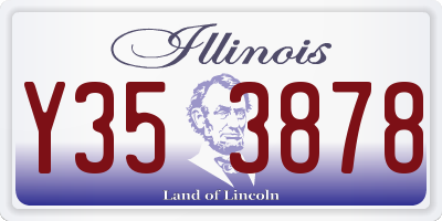 IL license plate Y353878