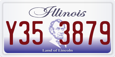 IL license plate Y353879