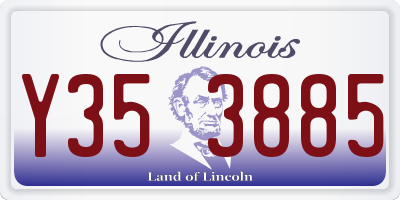 IL license plate Y353885
