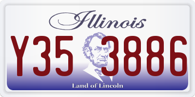 IL license plate Y353886