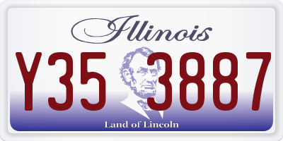 IL license plate Y353887