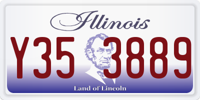 IL license plate Y353889
