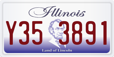 IL license plate Y353891