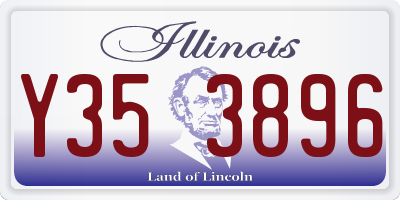 IL license plate Y353896