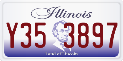 IL license plate Y353897