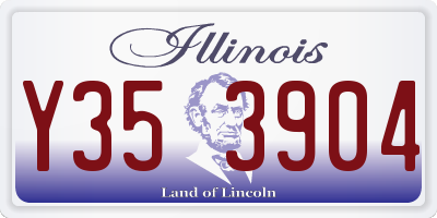 IL license plate Y353904