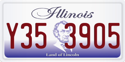 IL license plate Y353905