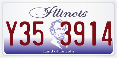 IL license plate Y353914