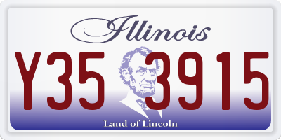 IL license plate Y353915